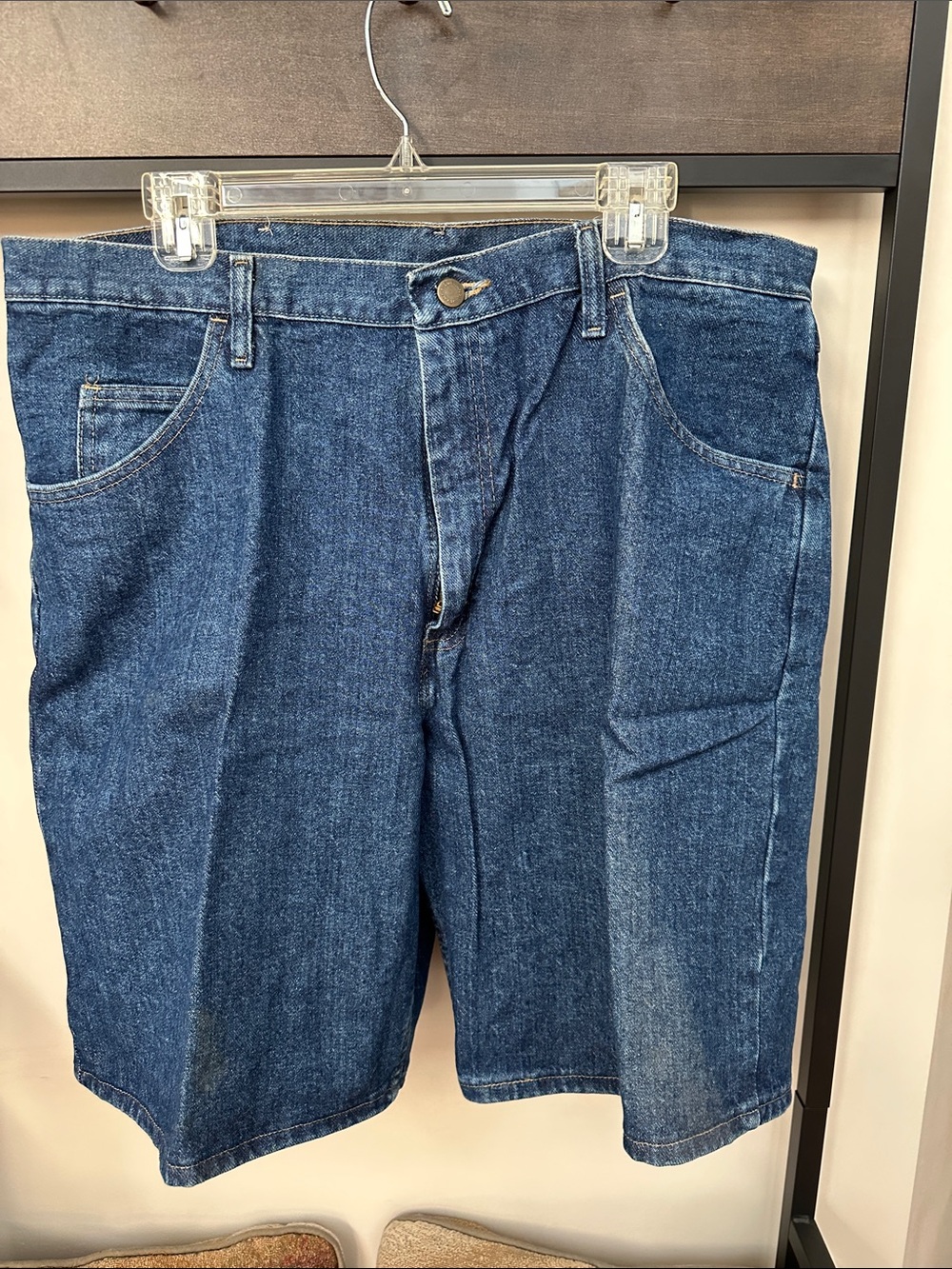Men's wrangler Denim Shorts - Dark Blue